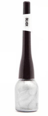 BeautyQua Shimmer Glittery Colored Eyeliner ( Silver ) High Quality Liquid Eyeliner 4 ml(Multi)