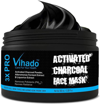 

VIHADO Activated Charcoal Purifying Black Peel Off Anti-Acne Deep Cleansing Face Mask - 100 ml (Pack of 1)(100 ml)