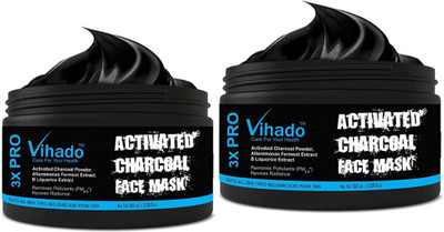 

VIHADO FMCG Activated Charcoal Purifying Black Peel Off Anti-Acne Deep Cleansing Face Mask - 100 ml (Pack of 2)(100 ml)