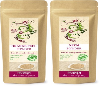 

PRAMSH Premium Quality Orange Peel 200gm & Neem Leaves 400gm Powder Combo(600 g)