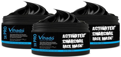 

VIHADO Activated Charcoal Purifying Black Peel Off Face Mask - 100 ml (Pack of 3)(100 ml)