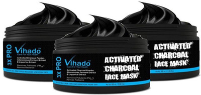 

VIHADO Activated Charcoal Purifying Black Peel Off Anti-Acne Deep Cleansing Face Mask - 100 ml (Pack of 3)(100 ml)