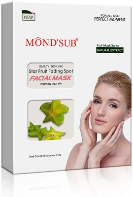 

Mond'sub Star Fruit Facial Mask with Natural Star Fruit Extract (150 G) Pack Of 6(150 ml)
