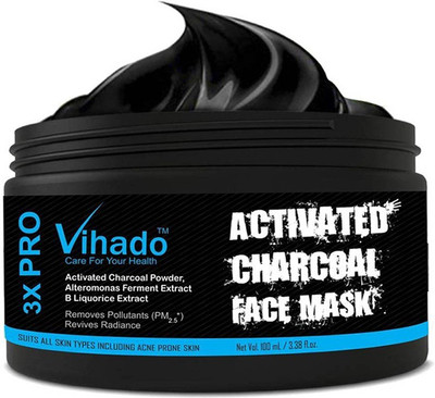 

VIHADO Charcoal Oil Control Anti-Acne Deep Cleansing Blackhead Remover, Peel Off Mask - 100 ml (Pack of 1)(100 ml)