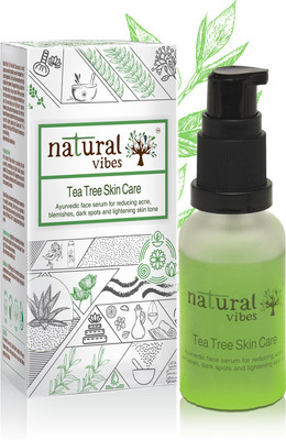 

Natural Vibes Ayurvedic Tea Tree Skin Repair Serum 30 ml ~ Reduces acne, blemishes, dark spots and lightens skin tone(30 ml)