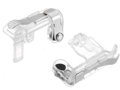

HICOVERS PUBG Upgraded Sensitive Shoot/Aim Buttons R1 L1 Transparent Metal Trigger Mobile Game Controller Gaming Accessory Kit(Transparent, For Android, iOS)