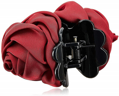 

Futurekart Women's and Girl's Cloth Rose Flower Hair Clip Jaw Clutcher Set (Random Colour) Hair Clip(Red)