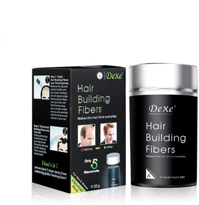 

DEXE Hair Building Fibres with Hair ( Dark Brown) Men and Women Hair Color(Dark Brown)