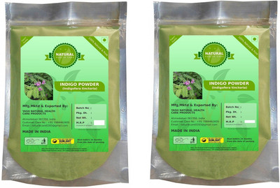 

Fedele Herbal Indigo Leaves Powder (Indigofera Tinctoria) for Hair Care and Colorant Combo Pack 2- (454 Gm) Hair Color(Green)