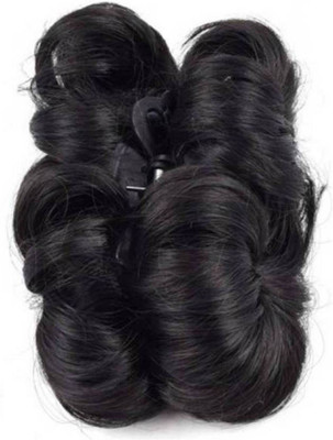 

CRIBE Best Quality Silky Juda Bun Black Hair Extension