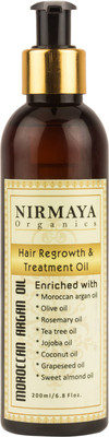 

Nirmaya Organics Hair Regrowth & Treatment Moroccan Argan Oil Hair Oil(200 ml)