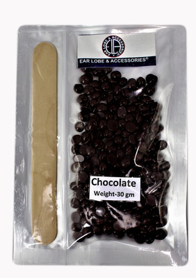 

Ear Lobe & Accessories Chocolate No Strip Flavor Wax Pearl Hair Removal Hot Wax Beans, 30 grams With 1Wodden Saptula Wax(30 g)