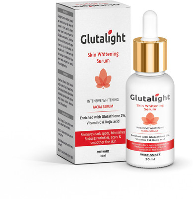 

Glutalight Glutathione, Vitamin C, Kojic Acid Skin Lightening, Brightening Serum(30 ml)