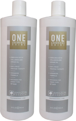 

AMAZON KERATIN ONE ANTI-FRIZZ KERATIN TREATMENT- 946 ML PACK OF TWO(1892 ml)