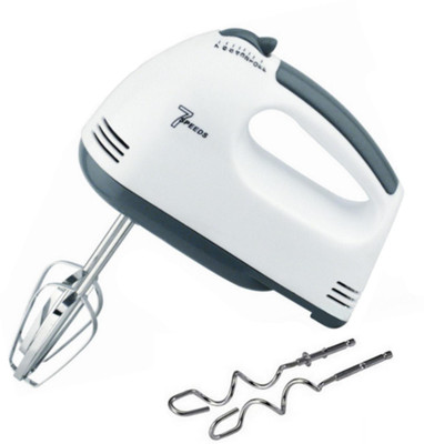 

Three Secondz 7 Hand Held Mixer Blender Whisk Eggs Mixer Beater 180 Electric Whisk, Stand Mixer, Hand Blender(White)