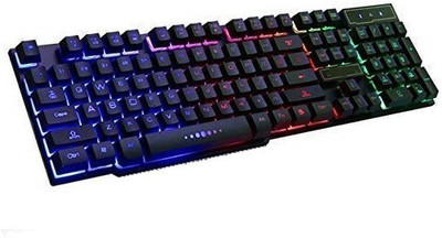 

capnicks Lighting 999 Gaming Multimedia Wired USB Keyboard For Desktop & Laptop Wired USB Gaming Keyboard(Black)