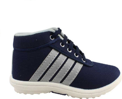 

YANSHU Boys & Girls Lace Sneakers(Blue, Grey and blue