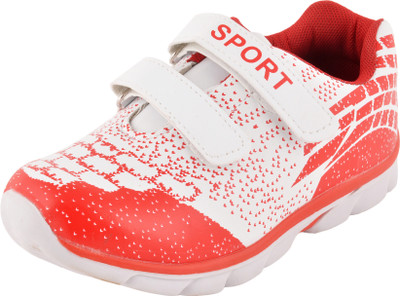

Yellow Bee Boys Velcro Sneakers(Red