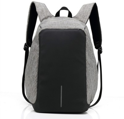 Buddymate 15.6 inch Expandable Laptop Backpack(Black, Grey)