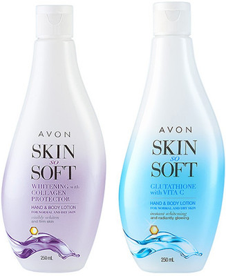 

Avon Skin So Soft Glutathione & Collagen Hand & Body Lotion (set of 2 of 250 ml each)(500 ml)