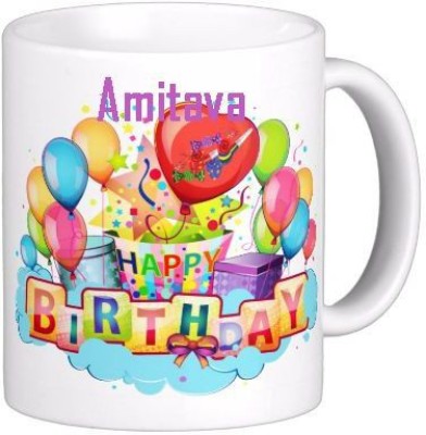 GNS AMITAVA_Best name coffee mug HBD003 Ceramic Coffee Mug(330 ml)