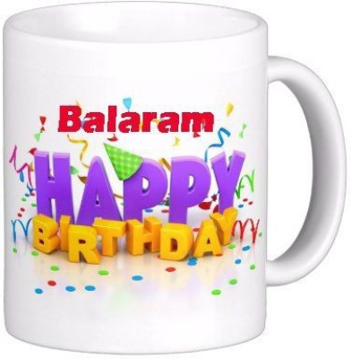 GNS BALARAM_Best name coffee mug HBD007 Ceramic Coffee Mug(330 ml)