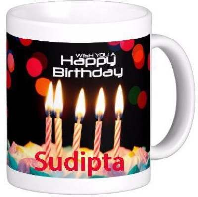 GNS SUDIPTA_Best name coffee mug HBD006 Ceramic Coffee Mug(330 ml)