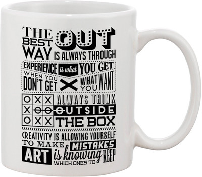 

Thirsty Guys Art And Graffity Ceramic Mug(325 ml), Multicolor
