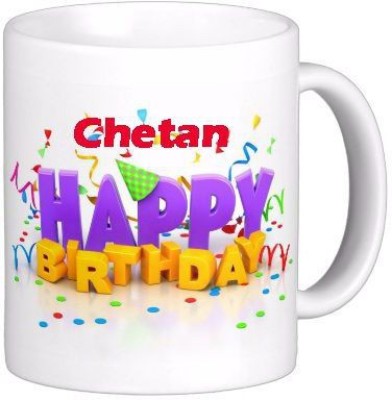 GNS CHETAN_Best name coffee mug HBD007 Ceramic Coffee Mug(330 ml)