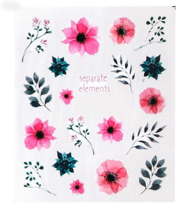 

SENECIO® Separate Elements Bloom Flora Hand Painted Illution Vintage Style No.S717(Multicolor)