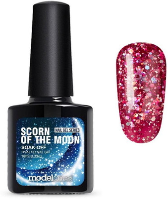 

MODELONES Scorn of the Moon Soak-Off UV / LED Nail Gel - 3D Shiny Stars & Moon, Glitter Gel, Long Lasting 2102