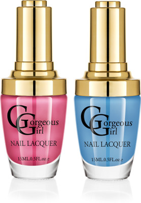 

Gorgeous Girl Glossy Nail Lacquer Ball Blue-06 & Flamingo Pink-07(Pack of 2)