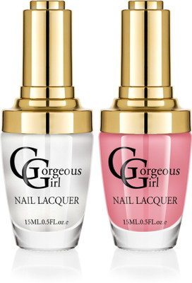 

Gorgeous Girl Glossy Nail Lacquer Brown Yellow-27 & Seashell Metallic-34(Pack of 2)