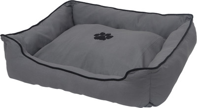 

Trajectory Paws Dog Bed with Dog Bowl Combo XXL Pet Bed(Grey)