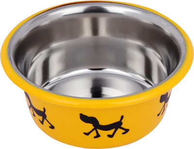 

Naaz Pet ROUND Steel Pet Bowl(850 ml Yellow)