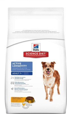 

Hills Science Diet Adult 7+ Active Longevity, Chicken Meal Rice & Barley Recipe 4 kg Dry Dog Food