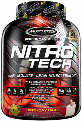 

Muscletech Performance Series Nitrotech Whey Protein(1.8 kg, Vanilla Birthday Cake)