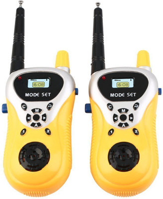 

New Pinch Walkie Talkie Set with Extendable Antenna for Extra Range for Kids(Yellow)