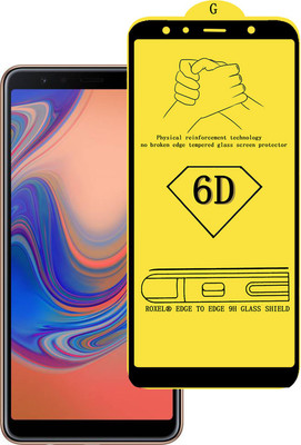 Roxel Edge To Edge Tempered Glass for Samsung Galaxy A7 (Gold, 64 GB) (4 GB RAM)(Pack of 1)