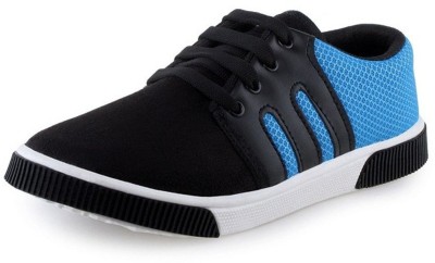 

SHOEFLY Blue-347 Canvas Shoes For Men(Blue, Black