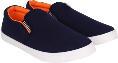 Axter Blue-486 Slip On Sneakers For Men(Navy , 7 UK/India)