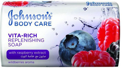 

Johnson's Vita-Rich Raspberry Soap (Made in UAE)(125 g, Pack of 6)
