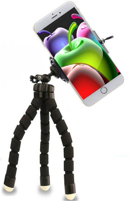 

BUY SURETY Flexible Sponge Mobile Stand, Selfie Stick, Camera Stand Holder With 360 Degree Ball Head And Universal Mobile Clip Holder For All Smartphones, Camcorder, Camera Tripod(Multicolor, Supports Up to 1000)