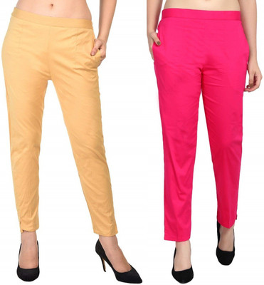 SriSaras Regular Fit Women Multicolor Trousers