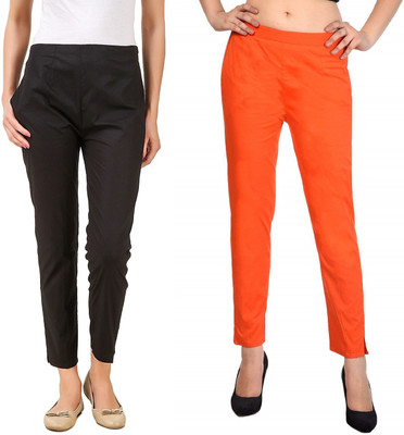 SriSaras Regular Fit Women Multicolor Trousers