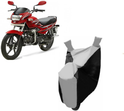 ABP Two Wheeler Cover for Hero(Super Splendor, Black, Silver)