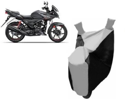 ABP Two Wheeler Cover for Hero(Ignitor, Black, Silver)