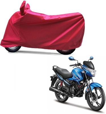Auto Age Two Wheeler Cover for Hero(Glamour FI, Red)