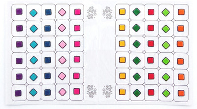 

SJ COLLECTION Square Shape Dual Layered 60 Forehead Multicolor Bindis(Fancy Designer Bindi)