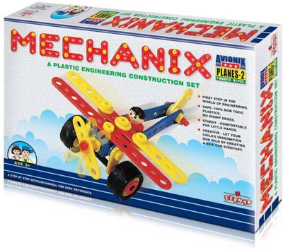 ZEPHYR Mechanix Plastic Planes - 2 Safe and Non Toxic Toys of Children(Multicolor)